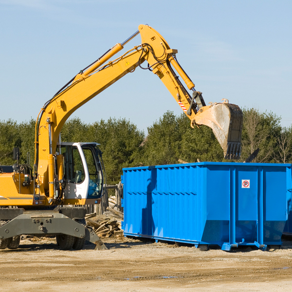 what are the rental fees for a residential dumpster in De Witt